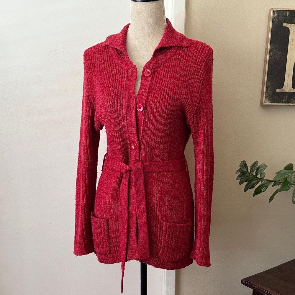 90s VTG | Bisou Bisou Wool Sweater Cardigan